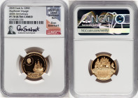 Elizabeth II gold Proof "400th Anniversary of Mayflower Voyage" 50 Dollars 2020 PR70 Ultra Cameo NGC, Holder is hand-signed by Don Everhart. HID098012...