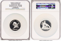 Republic silver High Relief Restrike Proof "Libertas Americana" Medal (5 oz) 2014 PR69 Ultra Cameo NGC, Paris Mint. 50mm. By Monnaie De Paris. Origina...