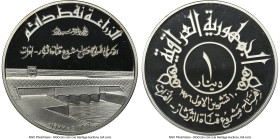 Republic Proof "Tharthar-Euphrates Canal" Dinar AH 1397 / 1977 PR69 Ultra Cameo NGC, KM143. From the Globus Collection HID09801242017 © 2024 Heritage ...