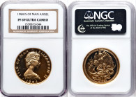 British Dependency. Elizabeth II gold Proof Angel (1 oz) 1984 PR69 Ultra Cameo NGC, KM139. Mintage: 3,000. HID09801242017 © 2024 Heritage Auctions | A...