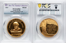 "Balfour Declaration" gold Specimen Medal 1967 SP66 PCGS, By Paul Vincze. 35mm. 29.55gm Ex. The Peh Family Collection HID09801242017 © 2024 Heritage A...