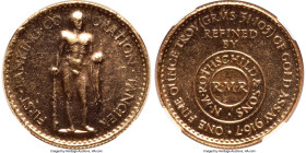 Tangier. First Banking Corporation gold Ounce (500 Dirhams) ND (1954) MS63 Prooflike NGC, KM-X12 (Previously KM-X2), Lec-297. Swiss Bank Hoard. A priv...