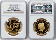 Elizabeth II gold Proof "Donald Duck - 80th Anniversary" 200 Dollars (1 oz) 2014 PR70 Ultra Cameo NGC, Mintage: 500. Disney Characters series. HID0980...