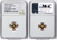 Russian Federation gold Proof "Ballet - Swan Lake" 10 Roubles 1997-(l) PR69 Ultra Cameo NGC, Leningrad mint, KM-Y569. HID09801242017 © 2024 Heritage A...