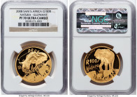 Republic gold Proof "Natura - Elephant" 100 Rand 2008 PR70 Ultra Cameo NGC, South African mint, KM450. Giants of Africa series. HID09801242017 © 2024 ...