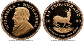 Republic gold Proof 1/4 Krugerrand (1/4 oz) 2000 PR69 Ultra Cameo NGC, KM106. HID09801242017 © 2024 Heritage Auctions | All Rights Reserved www.HA.com...