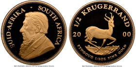 Republic gold Proof 1/2 Krugerrand (1/2 oz) 2000 PR69 Ultra Cameo NGC, KM107. HID09801242017 © 2024 Heritage Auctions | All Rights Reserved www.HA.com...