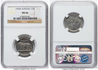 Zog I 1/4 Leku 1926-R MS66 NGC, Rome mint, KM3. HID09801242017 © 2024 Heritage Auctions | All Rights Reserved www.HA.com/TexasAuctioneerLicenseNotice