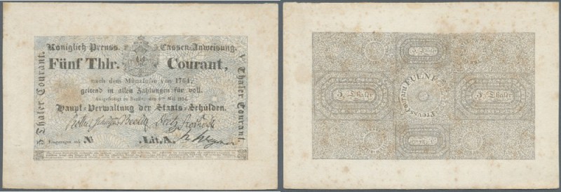 Preussen, 5 Thaler Courant, 6.5.1824, PiRi A209, Litera A, in sauberer ungefalte...