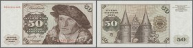 Bundesrepublik: 50 DM 1977, Ro.277a in kassenfrischer Erhaltung // G.F.R.: 50 Deutsche Mark 1977, P.33b in perfect UNC condition
