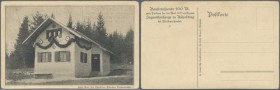 Ascholding bei Wolfratshausen, 500 Mark, Mai 1923, Bausteinspende zum Ausbau der Jugendherberge, ungebrauchte querformatige Fotokarte 140 x 90 mm, eck...