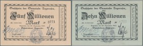 Tegernsee, Gemeinde, 5 Mio., 10 Mio. Mark, 20.9.1923, Erh. I / II, 2 Scheine
