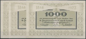 Barmen, Westdeutscher Jünglingsbund, 1000, 5000 Mark, Erh. I, 20000 Mark, Erh. III, 1923, Spendenscheine, 3 Scheine