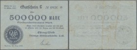 Aalen, Ostertag-Werke, 500 Tsd. Mark, 30.8. - 31.10.1923, Erh. III