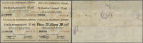 Böblingen, Stadt, 100 (2, KN-Varianten), 500 Tsd., 1 Mio. Mark, 13.8.1923, Erh. II, III, total 4 Scheine