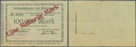 Lorch, Darlehenskassenverein, 10 Mrd. auf 100 Tsd. Mark, o. D., Kundenscheck, Ausgabestelle nicht bei Keller, Nominale nicht bei Karau, von größter Se...