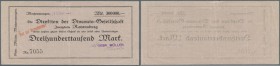Mochenwangen, Gebr. Müller, 300 Tsd. Mark, 11.9.1923 (gestempelt), Scheck auf Disconto-Gesellschaft Ravensburg, Datum nicht bei Keller und Karau, Erh....