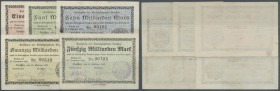 Neuffen, Stadtgemeinde, 1, 5, 10, 20, 50 Mrd. Mark, 29.10.1923, Erh. II-, total 5 Scheine