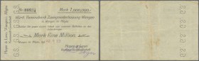 Wangen, Hoyer & Lavo KG, 1 Mio. Mark, 22.9.1923 (Datum gestempelt), Erh. III-IV