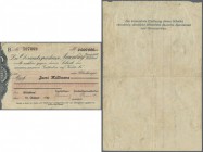 Wildbad, Stadtgemeinde, 2 Mio. Mark, 15.8.1923, gedr. Scheck auf Oberamtssparkasse Neuenbürg Zweigstelle Wildbad, Erh. III-IV, Nominale nicht bei Kara...