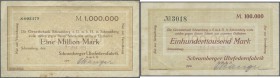 Schramberg, Schramberger Uhrfedernfabrik GmbH, 100 Tsd. Mark, 24.8.1923, 1 Mio. Mark, braun, 21.8.1923, 1 Mio. Mark, blaugrün, 21.9.1923 (2 Varianten ...