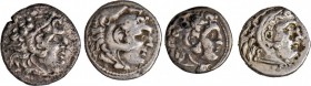 LOT 8 Münzen, 7 Drachmen Alexander III. (4x), Philipp III., Ariobarzanes I. und III., dazu Didrachme Hadrian/Caesarea (Argaios). alle um sehr schön.