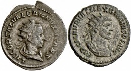 Lot ca. 70 Antoniniane etwa ab 250 n., teils ”barbarisiert”, meist ss.