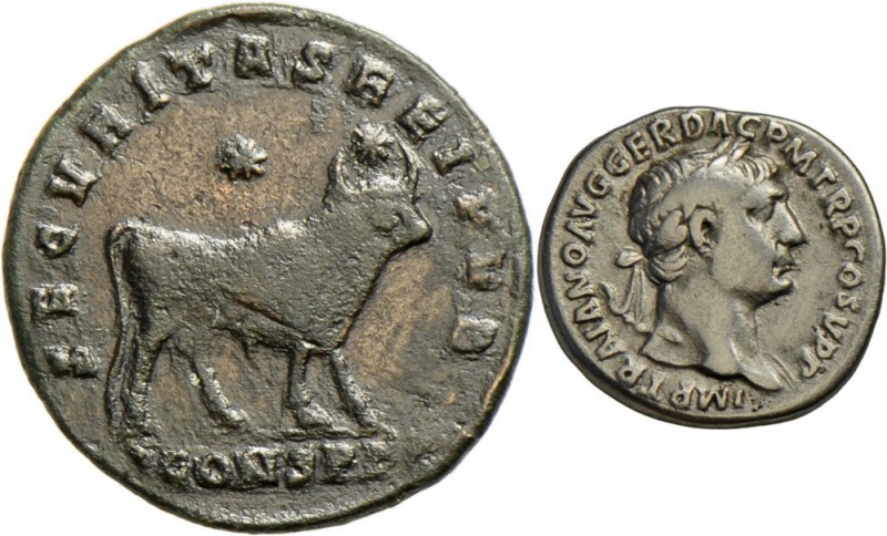 Lot von 6 Münzen: Julianus II. Apostata (361-363), Doppel-Maiorina, Constantinop...