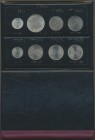 Japan: EXPO 1985 Sondersatz, wurde nur auf dem Gelände der EXPO verkauft, enthalten sind 8 unterschiedliche EXPO-Münzen 1964-1985, mit Zertifikat Nr. ...