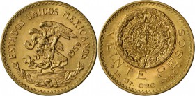 Mexiko: 20 Pesos 1959, vz-st.