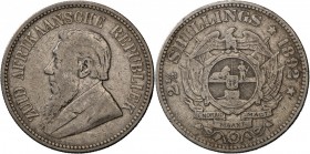 Südafrika: 7 Kursmünzen: Penny 1898, 3 Pence 1894, 2x 6 Pence 1893+1897, 1 Shilling 1896, 2 Shillings 1894, und 2½ Shillings 1892, alle um ss.