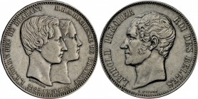 Belgien: Leopold I. und II. 5 Francs 1853 Auf die Hochzeit Brabant, 5 Francs 1876, und 100 Francs 1948, dazu Frankreich 3 Silbermünzen 1918, 1875, 193...