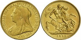 Großbritannien: VICTORIA 1837-1901, 1 £ 1895, ss.