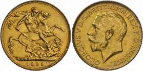 Großbritannien: George V. (1910-1936): Sovereign 1925, min. Rf., vz.