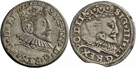 Litauen: Sigismund III. v. Polen: Lot 4 Münzen, 3 Groschen 1592, 1593, 1594, 1595, Gumowski 1451,1452,1453,1454, sehr schön, sehr schön-vorzüglich....