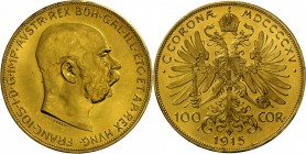 Österreich: Franz Josef I. (1848-1916), 100 Kronen 1915 NP, KM 2819, vz-st.