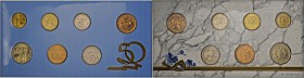 Russland: COIN SET (KMS) 50 Jahre Frieden: 1 Rubel bis 100 Rubel mit einer Medaille, Folder im erstklassigen Zustand, st.