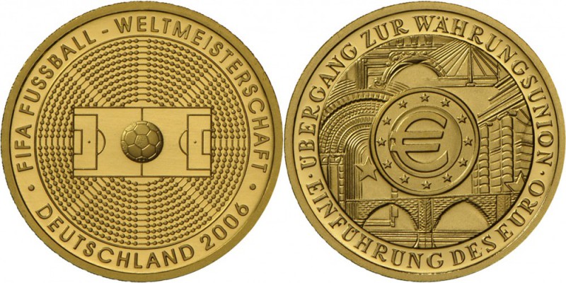 Deutschland: Lot 5 x 100 Euro, 2002 J, Währungsunion, 2003 D Quedlinburg, 2005 F...