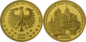 Deutschland: 3x 100 Euro 2009 Trier, F und 2x G, alle im Etui mit Zertifikat, st