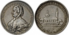 Essen, Abtei: Franziska Christina 1726-1776: Silber-Gußmedaille 1776, von A. Schäffer, auf ihr 50jähriges Regierungsjubiläum als Fürstäbtissin. Brustb...