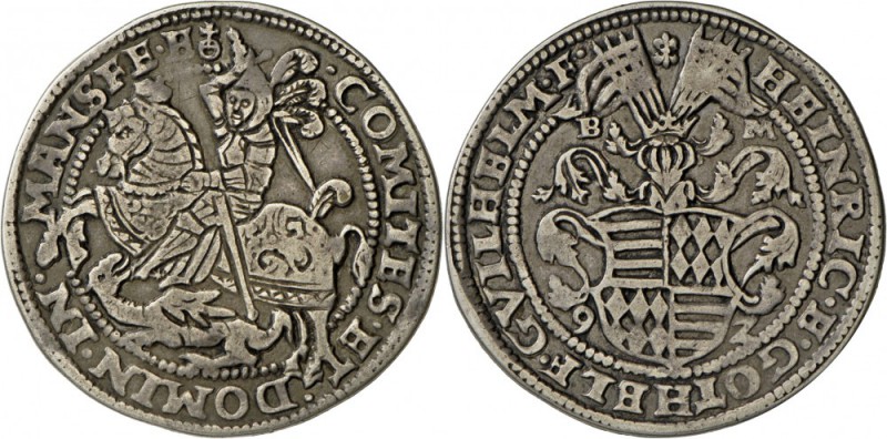 Mansfeld-Schraplau, Heinrich II. und Gotthelf Wilhelm 1591-1594: Reichstaler 159...