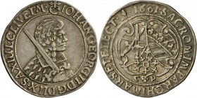 Sachsen, Johann Georg II. 1656-1680: 1/4 Taler 1661 CR, Dresden, 7,09 g, Claus/Kahnt 420, Slg. Merseburger 1192, sehr schön.