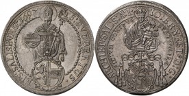 Salzburg, Johann Ernst Graf von Thun und Hohenstein 1687-1709: Reichstaler 1697, 28,82 g, Davenport 3510, Probszt 1803, Zöttl 2169, sehr schön-vorzügl...