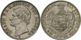 Sachsen: Lot 3 Münzen: Johann (1854-1873): je 2x Vereinstaler 1858 F, (2 Schildvarianten), und 1859 F. AKS 132/ Var. Kahnt 463/ b. sehr schön und bess...