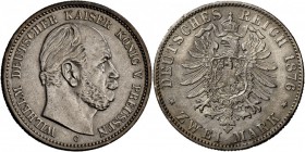 Preußen: Wilhelm I., 1861-1888: 2 Mark 1876 C, vz/vz-st.