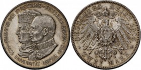 Sachsen: 500 Jahre UNI Leipzig, 1909 E, 2 Mark, st-.