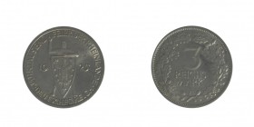 Weimarer Republik: 2x Rheinlande: 3 Reichsmark 1925 A und 1925 D, Jaeger 321, vorzüglich.