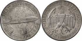 Weimarer Republik: 5 Reichsmark 1929 A, Schwurhand, Jaeger 341, vz/st-.
