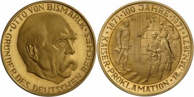 5 Goldmedaillen: Bismarck, Heinemann, Kiesinger, Gespräch zu Kassel, Apollo 14, gesamt 900er/38.5g, PP-.