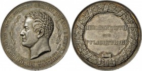 Brandenburg-Preußen: Friedrich Wilhelm IV. 1840-1861, Silbermedaille 1843 (H.F. Brandt). Tod des Prinzen Friedrich Wilhelm August, Neffe Friedrichs II...